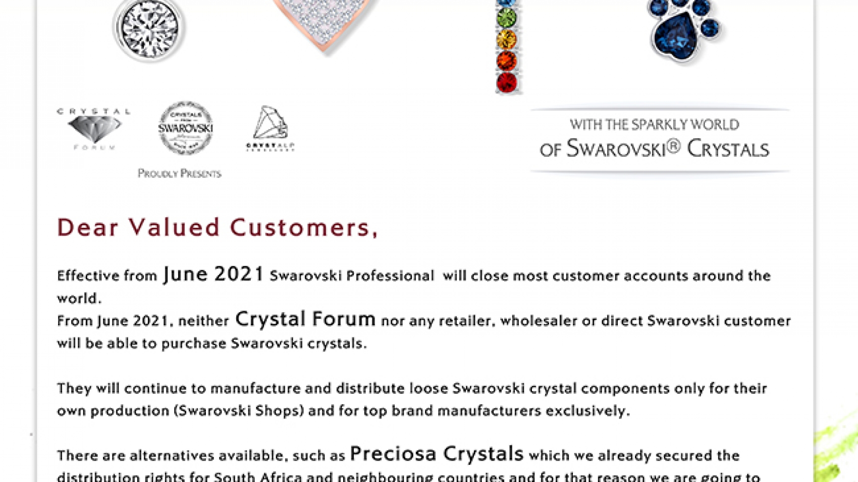 Swarovski last event